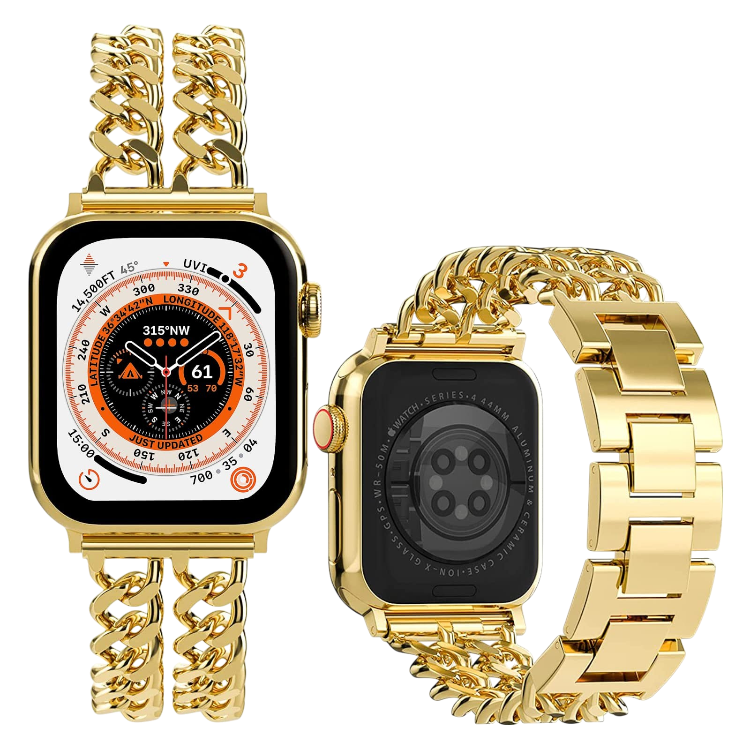 Pašček za uro "Miimall Metal" iWatch 38/40/41mm (iWatch Ultra SE Series 9/8/7/6/5/4/3/2) – Infostyle – Zlata