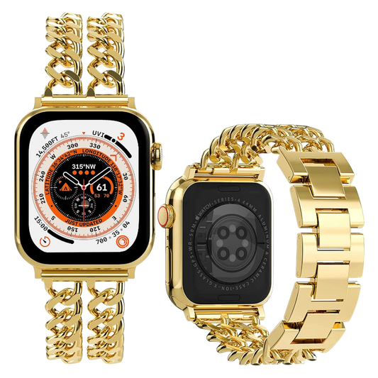 Pašček za uro "Miimall Metal" iWatch 38/40/41mm (iWatch Ultra SE Series 9/8/7/6/5/4/3/2) – Infostyle – Zlata