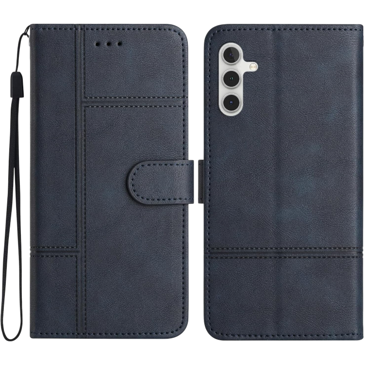 Preklopna torbica "Intersection" za Samsung Galaxy S24 – Infostyle – Modra / Ekološko usnje + TPU silikon
