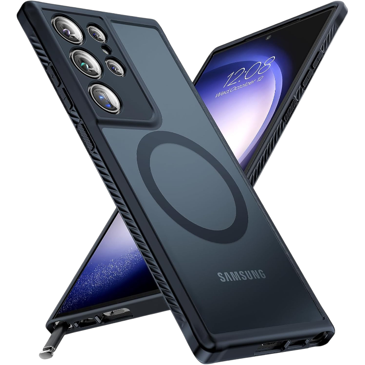 Ovitek za telefon + zaščitna folija "Tocol MagSafe" Samsung Galaxy S23 Ultra – Infostyle – Črna
