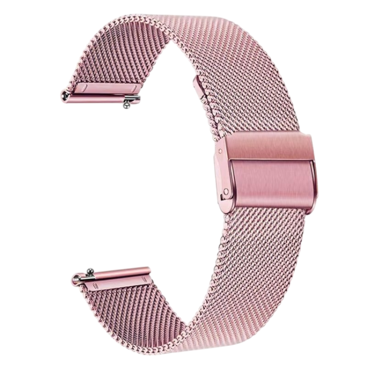 Pašček za uro "Milanese Metal Band" Amazfit Band 5 – Infostyle – Roza