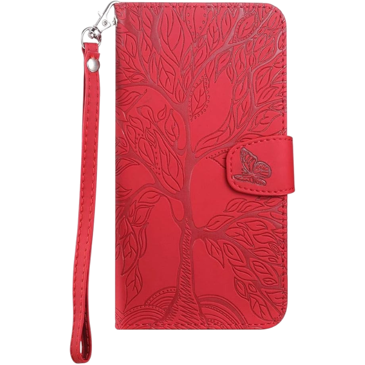 Preklopna torbica "Tree" Samsung Galaxy S22 – Infostyle – Rdeča