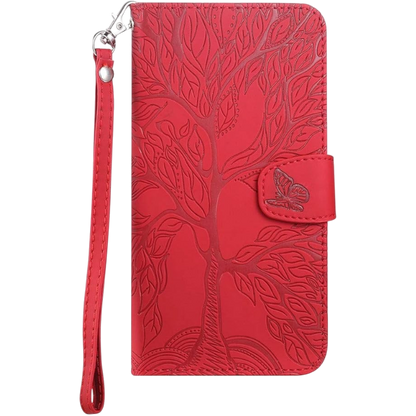Preklopna torbica "Tree" Samsung Galaxy S22 – Infostyle – Rdeča