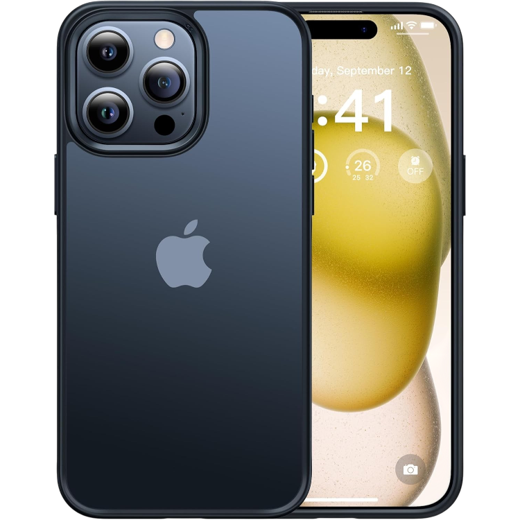 Ovitek za telefon "CASEKOO Shockproof" iPhone 15 Pro – Infostyle – Črna