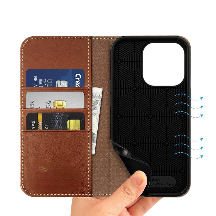 Preklopna torbica "Leather" iPhone 14 Pro – Infostyle