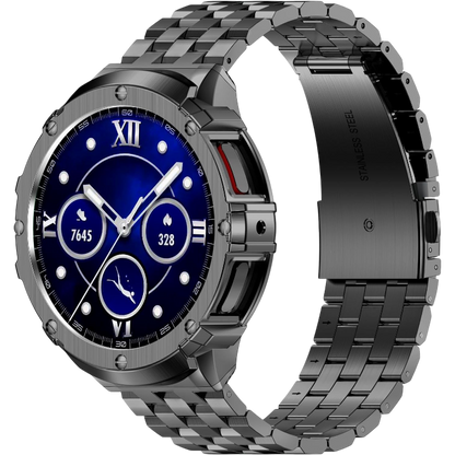 Kovinsko ohišje in pas za uro "HASLFM" Samsung Galaxy Watch 6/5/4 44mm – Infostyle – Siva