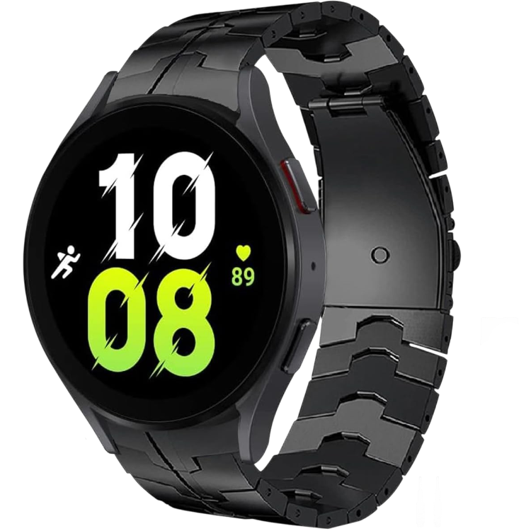 Pašček za uro "Titan Black - Miimall" Samsung Galaxy Watch 7/FE/6/5/4 40mm/44mm – Infostyle – Črna