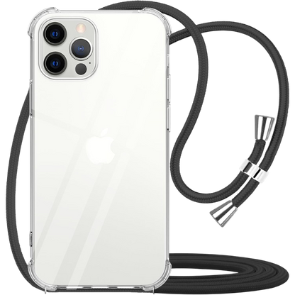 Ovitek za telefon z vrvico "Rosyhuelle" iPhone 12/12 Pro – Infostyle – Prozorna
