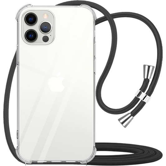 Ovitek za telefon z vrvico "Rosyhuelle" iPhone 12/12 Pro – Infostyle – Prozorna