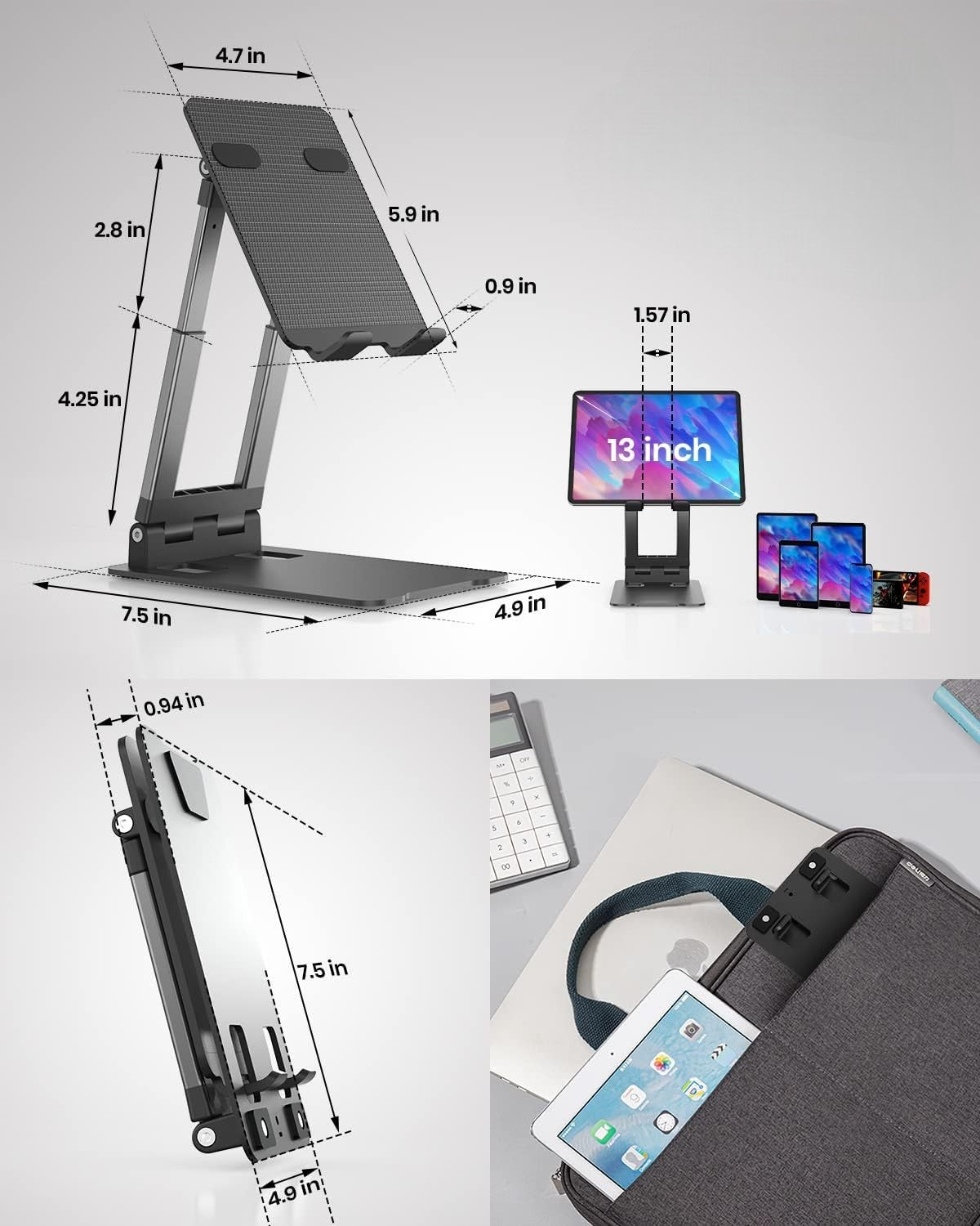 Stojalo za tablični računalnik do 12.9" – Infostyle