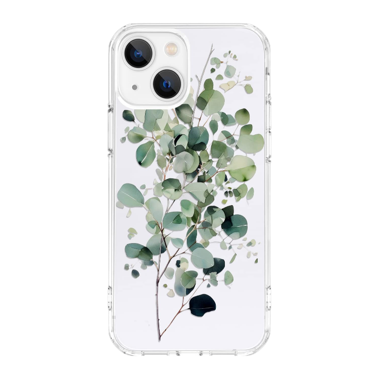 Ovitek za telefon "Watercolor Eucalyptus" iPhone 14 Plus – Infostyle – Prozorna