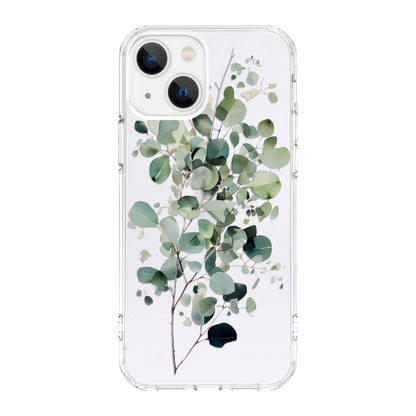 Ovitek za telefon "Watercolor Eucalyptus" iPhone 14 Plus – Infostyle – Prozorna