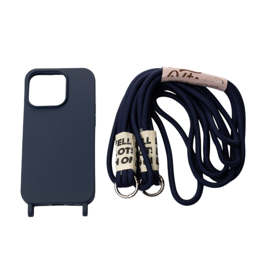 Ovitek za telefon z vrvico "Bakicey" iPhone 12 Mini – Infostyle – Modra