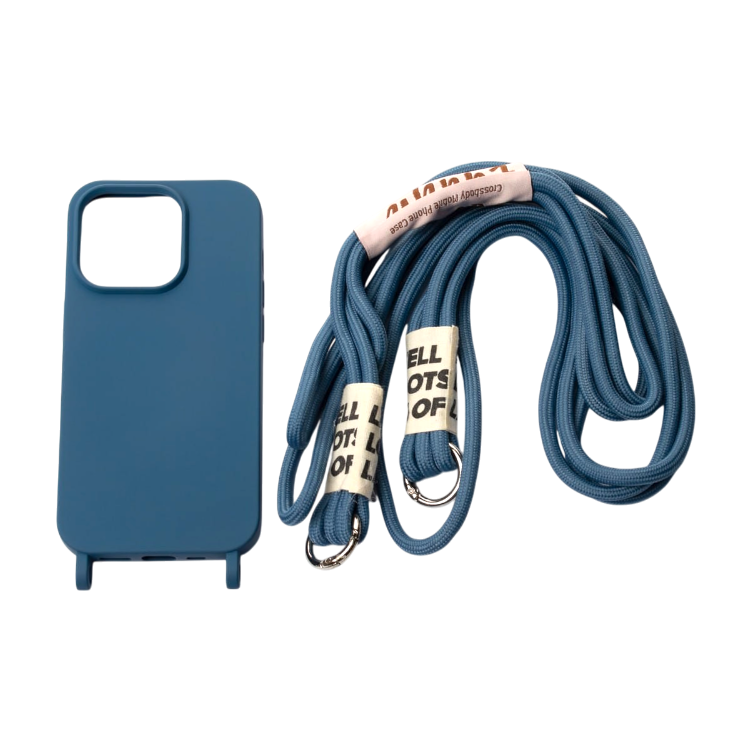 Ovitek za telefon z vrvico "Bakicey" iPhone 12 Pro Max – Infostyle – Modra