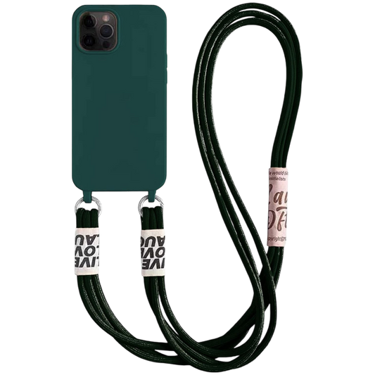 Ovitek za telefon z vrvico "Bakicey" iPhone 12 – Infostyle – Zelena
