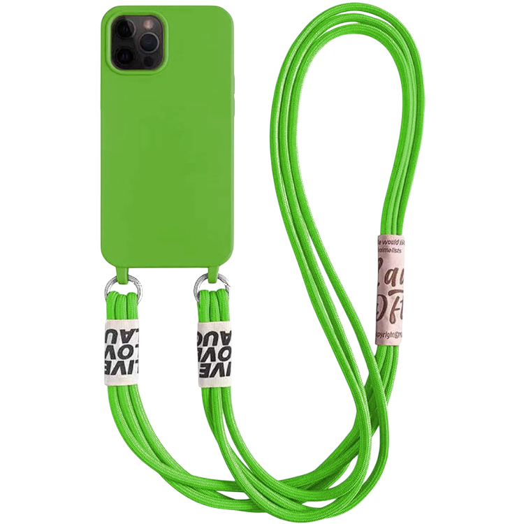 Ovitek za telefon z vrvico "Bakicey" za iPhone 13 – Infostyle – Zelena