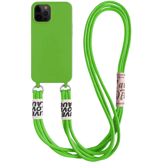 Ovitek za telefon z vrvico "Bakicey" iPhone 14 Pro Max – Infostyle – Zelena
