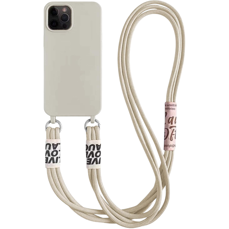 Ovitek za telefon z vrvico "Bakicey" iPhone 14 – Infostyle – Bela