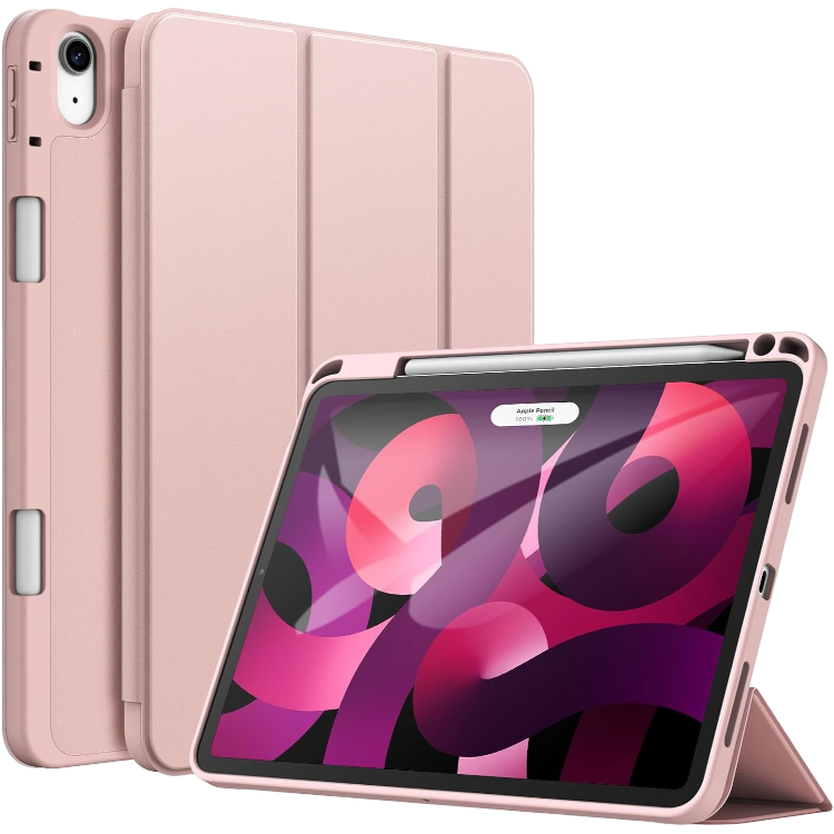 Ovitek za tablico z držalom za pisalo "JeTech" iPad Pro 11 (2018) in iPad Air 4/5/6 – Roza