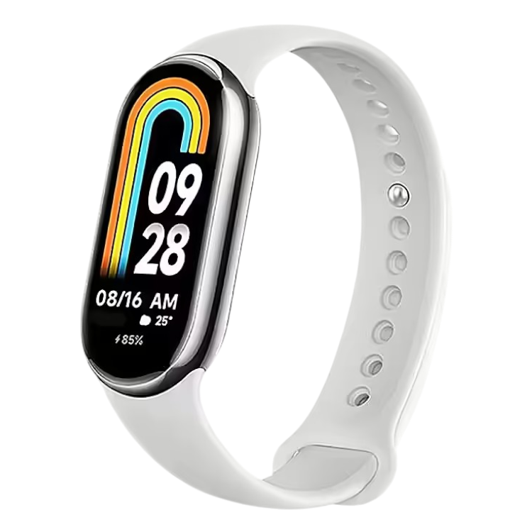 Pašček za uro "White SIlicone" Xiaomi Mi Band 8 – Infostyle – Bela