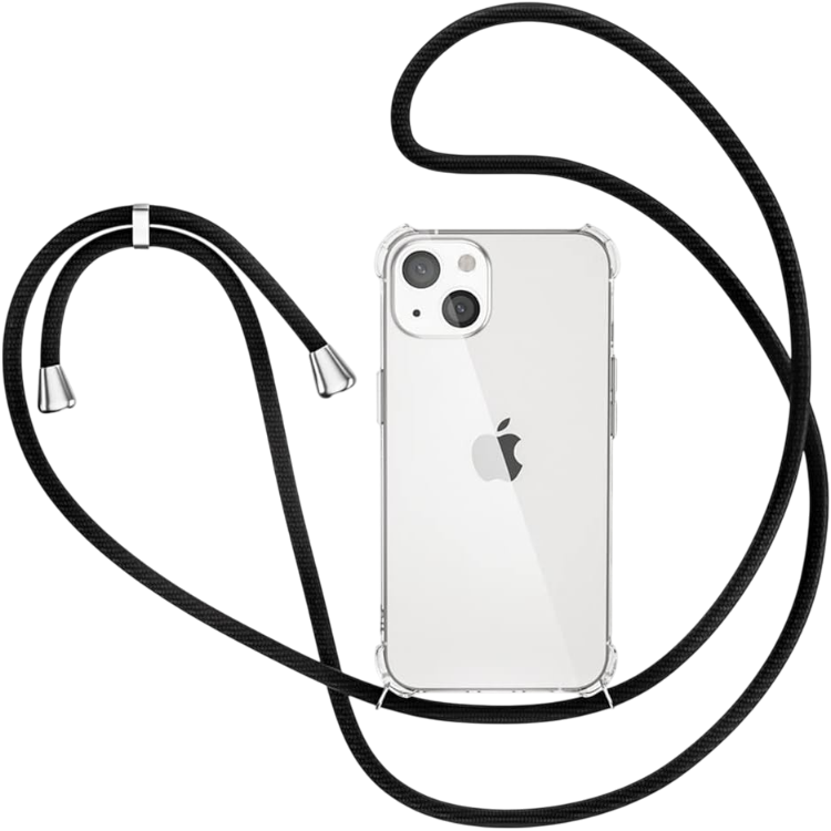Ovitek za telefon z vrvico + dodatna vrvica + držalo Ring za iPhone 13 – Infostyle