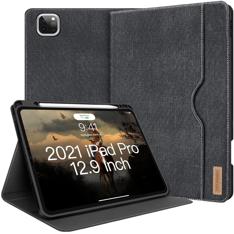 Preklopna torbica za tablični računalnik "DTH-Panda" Apple iPad Pro 12.9 6th-3rd gen. – Infostyle – Siva