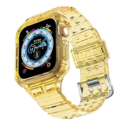 Pašček za uro z ohišjem "HALLEAST" Apple Watch 42/44/45/49mm – Infostyle – Rumena