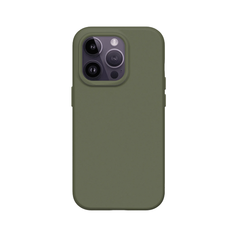 Ovitek "SolidSuit" za iPhone 14 Pro – RhinoShield – Temno zelena / TPU silikon