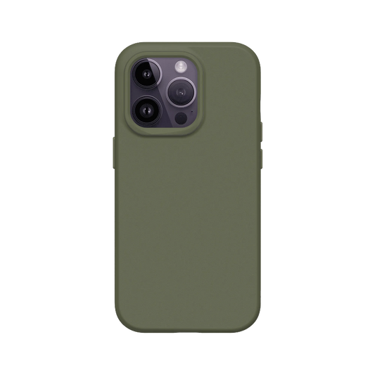 Ovitek "SolidSuit" za iPhone 14 Pro – RhinoShield – Temno zelena / TPU silikon