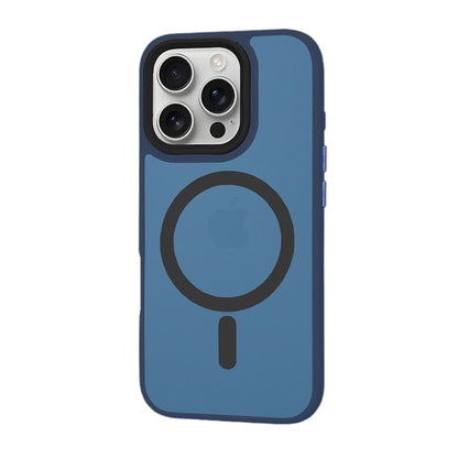 Silikonski ovitek "MagSafe Series" za iPhone 16 Pro - temno moder – Techsuit