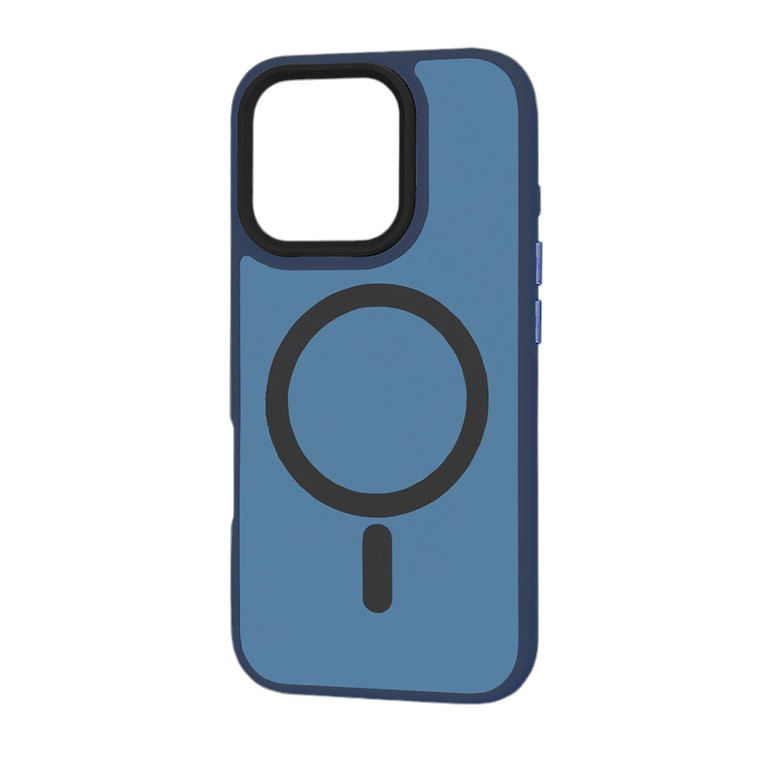 Silikonski ovitek "MagSafe Series" za iPhone 16 Pro - temno moder – Techsuit