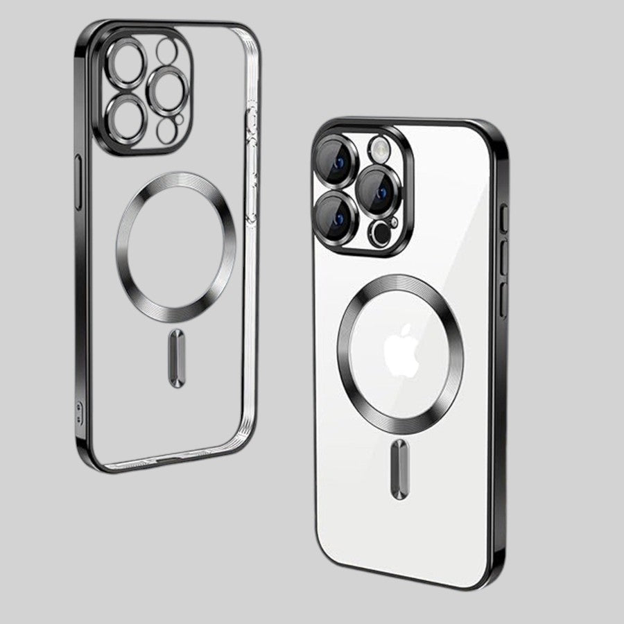 Silikonski ovitek "Crystal Magsafe" za iPhone 16 Pro - črn – Techsuit