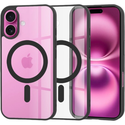 Silikonski ovitek "MagSafe Pro" za iPhone 16 Plus - črn – Techsuit – Črna / TPU silikon