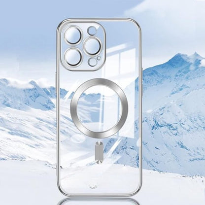 Silikonski ovitek "Crystal Magsafe" za iPhone 16 Pro - silver – Techsuit