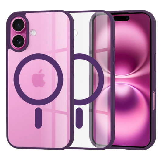 Silikonski ovitek "MagSafe Pro" za iPhone 16 Plus - vijoličen – Techsuit – Vijolična / TPU silikon