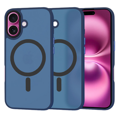 Silikonski ovitek "MagSafe Series" za iPhone 16 Plus - moder – Techsuit – Modra / TPU silikon