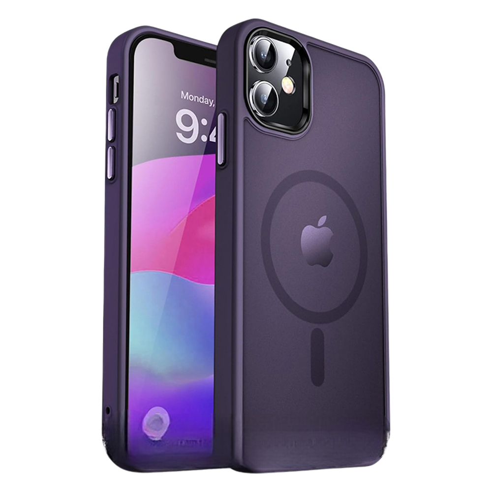 Silikonski ovitek "MagSafe Series" za iPhone 16 Pro - temno vijoličen – Techsuit