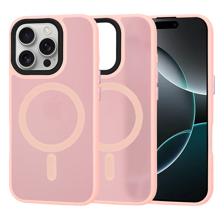 Silikonski ovitek "MagSafe Series" za iPhone 16 Pro - roza – Techsuit – Roza / TPU silikon