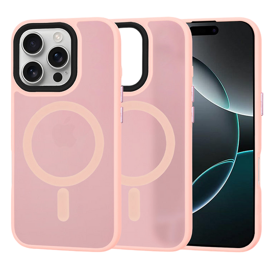 Silikonski ovitek "MagSafe Series" za iPhone 16 Pro - roza – Techsuit – Roza / TPU silikon