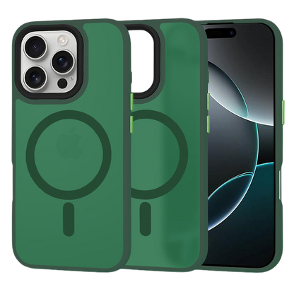 Silikonski ovitek "MagSafe Series" za iPhone 16 Pro - temno zelen – Techsuit – Temno zelena / TPU silikon