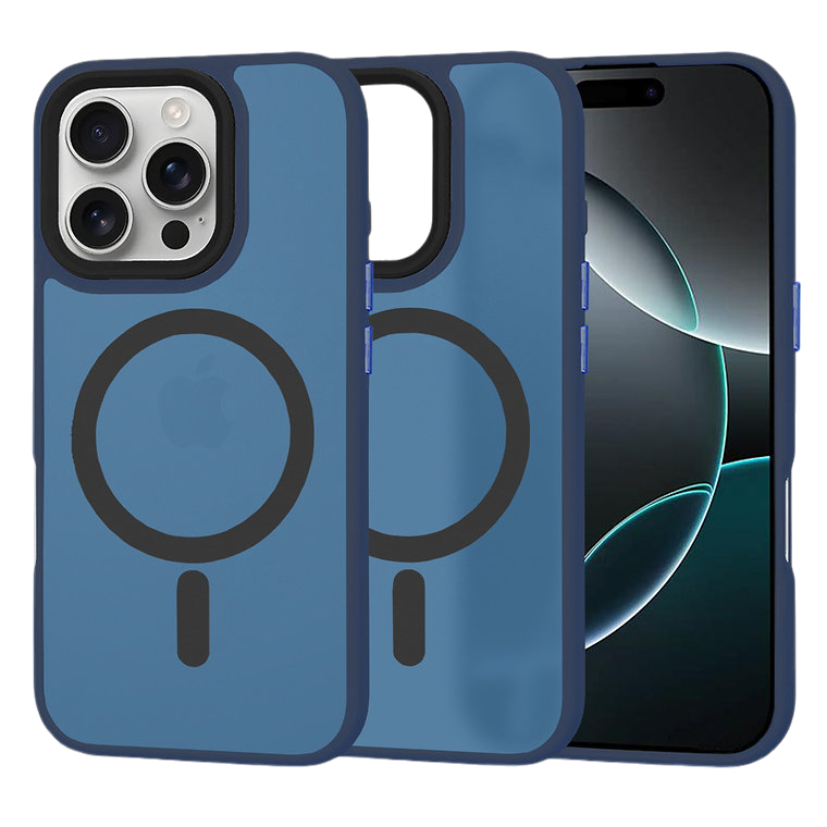 Silikonski ovitek "MagSafe Series" za iPhone 16 Pro - temno moder – Techsuit – Temno modra / TPU silikon
