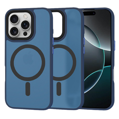Silikonski ovitek "MagSafe Series" za iPhone 16 Pro - temno moder – Techsuit – Temno modra / TPU silikon