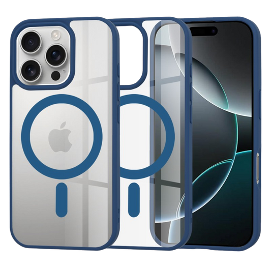 Silikonski ovitek "MagSafe Pro" za iPhone 16 Pro - moder – Techsuit – Modra / TPU silikon