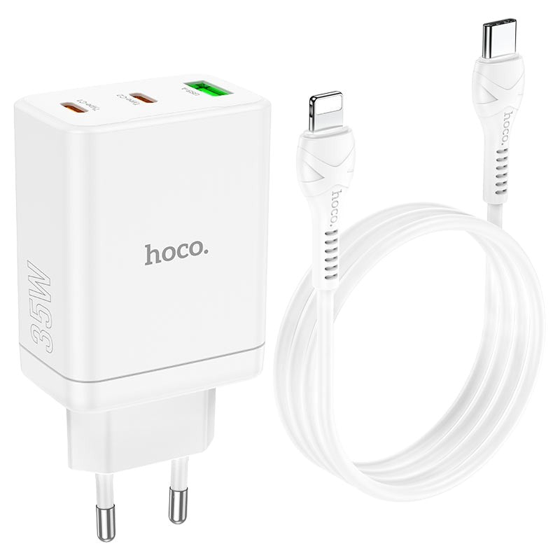 Hoco polnilni komplet - Polnilec 35W + kabel USB C v Lightning