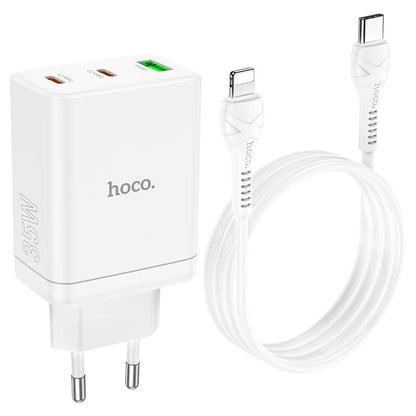 Hoco polnilni komplet - Polnilec 35W + kabel USB C v Lightning