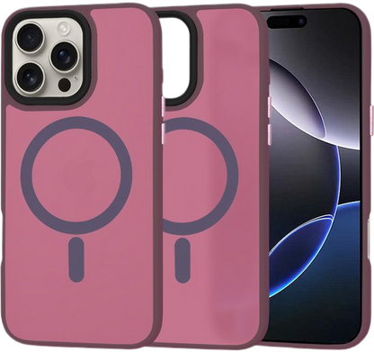 Silikonski ovitek "MagSafe Series" za iPhone 16 Pro Max – Techsuit – Rdeča / TPU silikon