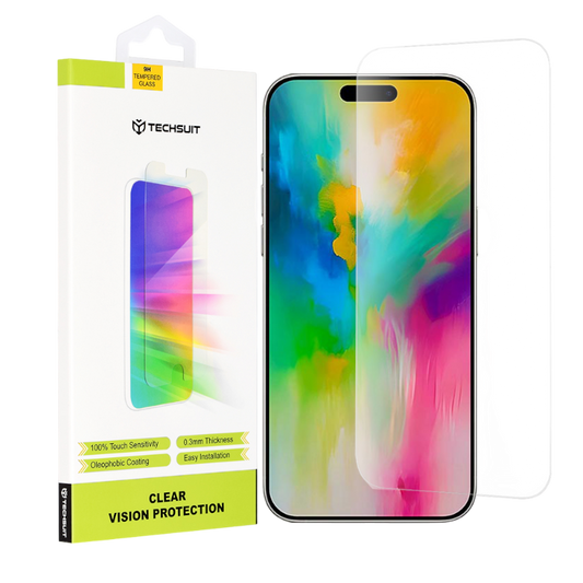 Zaščitno steklo "Clear Vision" za iPhone 16 Pro Max/17 Pro Max – Techsuit