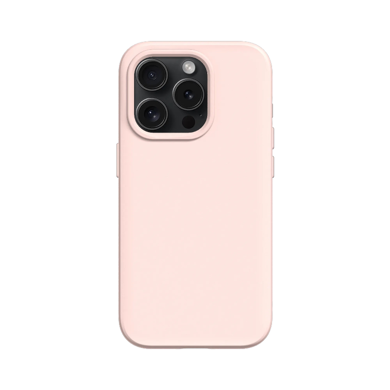Ovitek "SolidSuit" za iPhone 15 Pro – RhinoShield – Roza / TPU silikon
