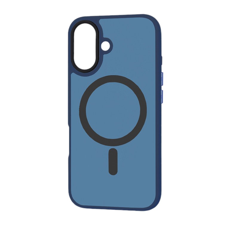 Silikonski ovitek "MagSafe Series" za iPhone 16 Plus - moder – Techsuit