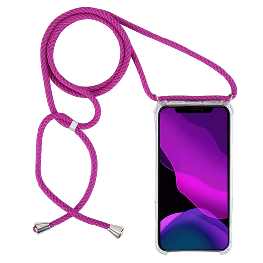 Infostyle prozoren silikonski ovitek z vrvico “2ndSpring” za Xiaomi Mi 10T / 10T Pro / Redmi K30S v vijolični barvi